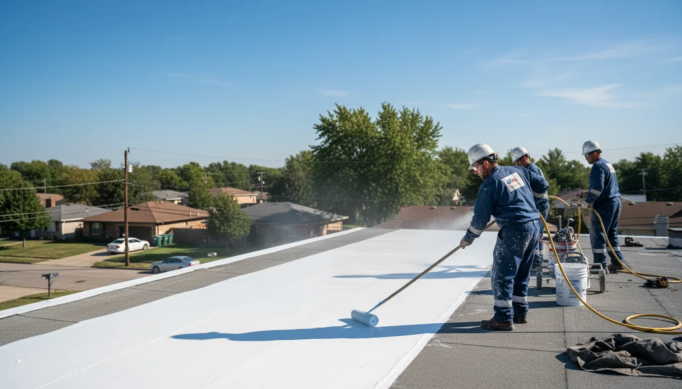 Commercial roof coating in Eastland, TX near me